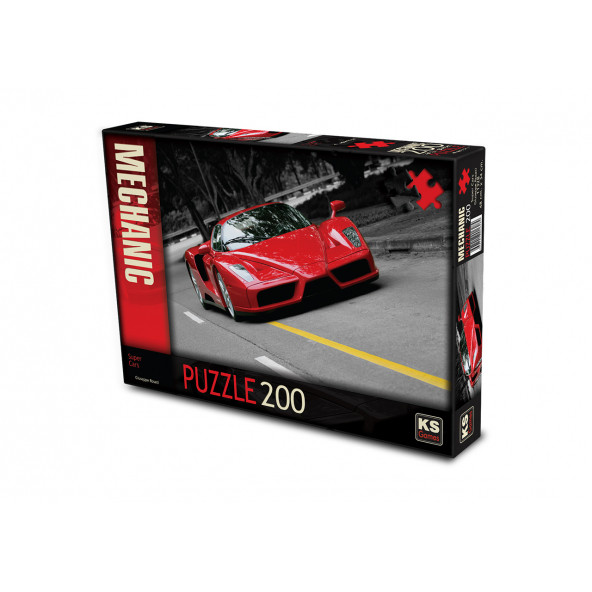 KS Games Super Cars 200 parça Puzzle - 2