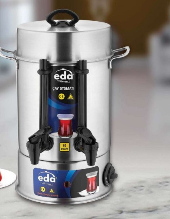 Eda Çelik 40 Bardak Çay Makinesi Inox