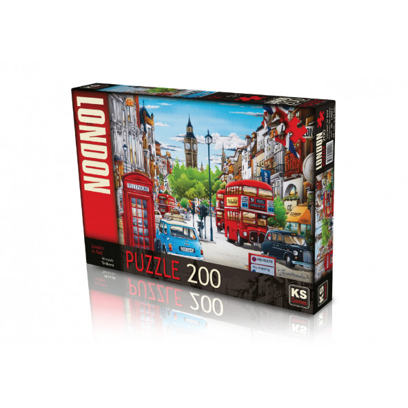 KS Games London in Red 200 parça Puzzle - 2