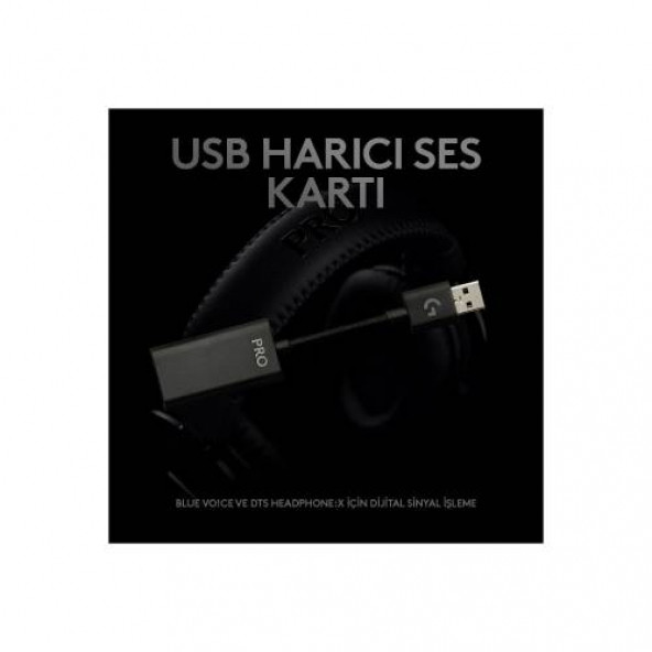 Logitech G Pro X 7.1 Surround Ses Oyuncu Kulaklığı - 3