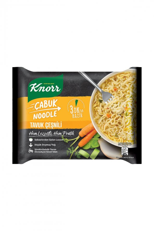 Knorr Tavuk Çeşnili Çabuk Noodle 66 gr