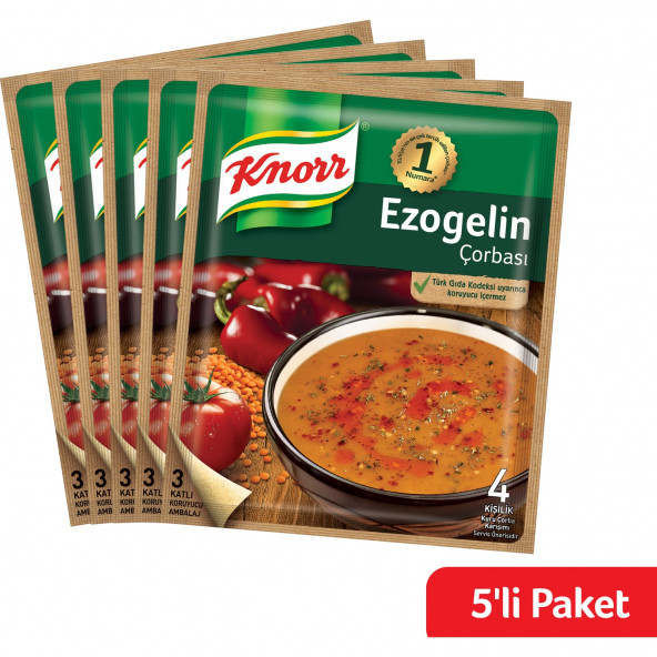 Knorr Hazır Çorba Ezogelin 5li Paket