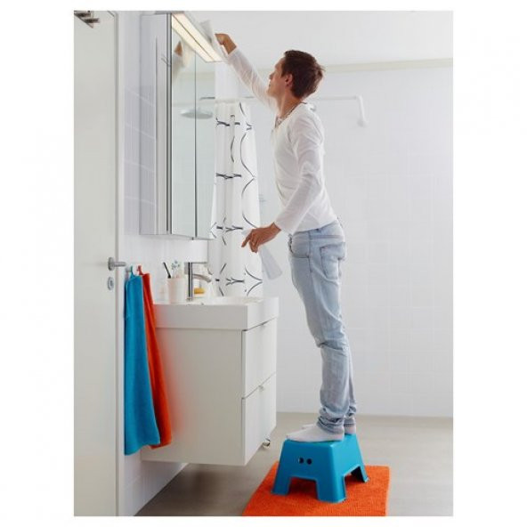 IKEA Ikea Bolmen Tabure Bebek Çocuk Banyo Taburesi Mavi - 1