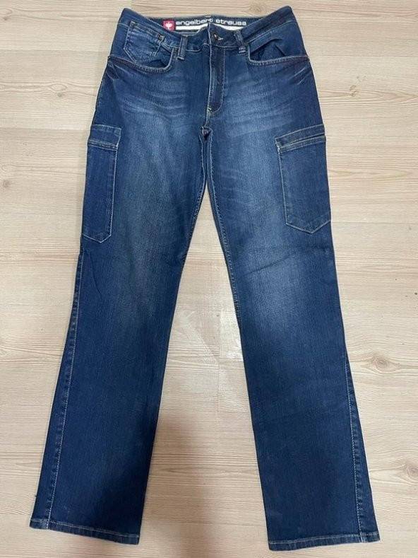 İŞÇİ KOT PANTOLON ÇOK CEPLİ BELİ LASTİKLİ LACİVERT 3XL 54 BEDEN - 4