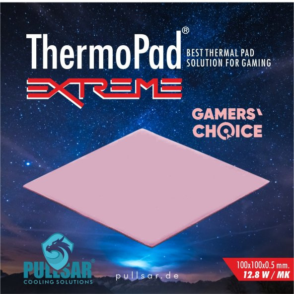 Pullsar ThermoPad Extreme 100*100*0.5 mm 12.8 W/m*k