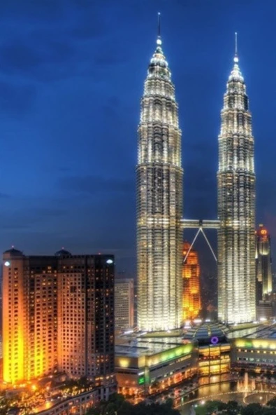 Malezya Kuala Lumpur Temalı Oval Magnet - Resim 6