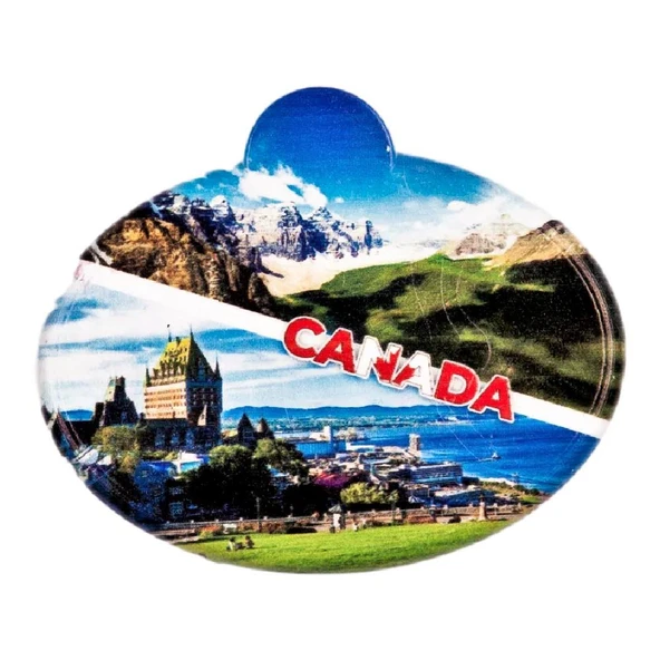 Kanada Temalı Oval Magnet ürün görseli 1