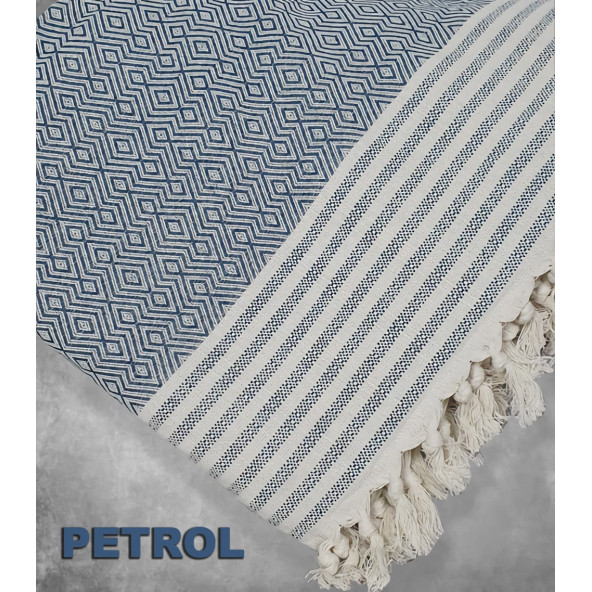 Pamuklu Organik Buldan Kolları Örten Battal Boy Koltuk Örtüsü 180x300cm - 7