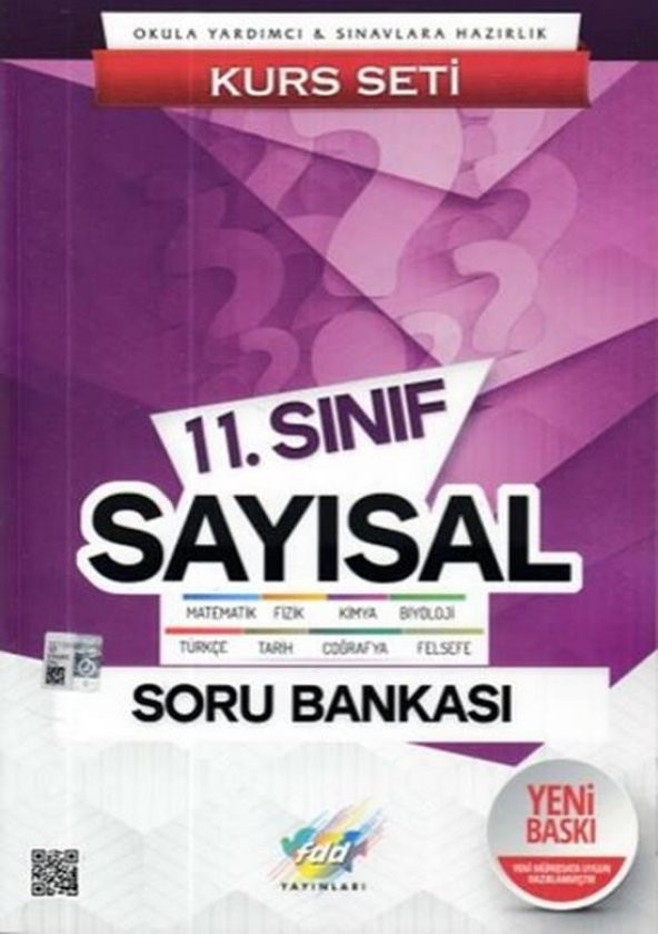 11.Sınıf Sayısal Soru Bankası Kurs Seti FDD Yayınları - 1