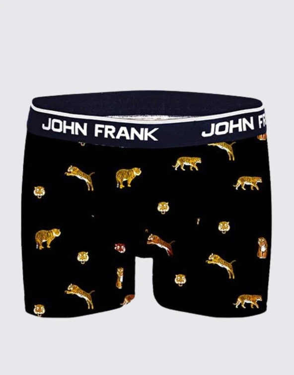 John Frank Dijital Erkek Boxer - Tiger