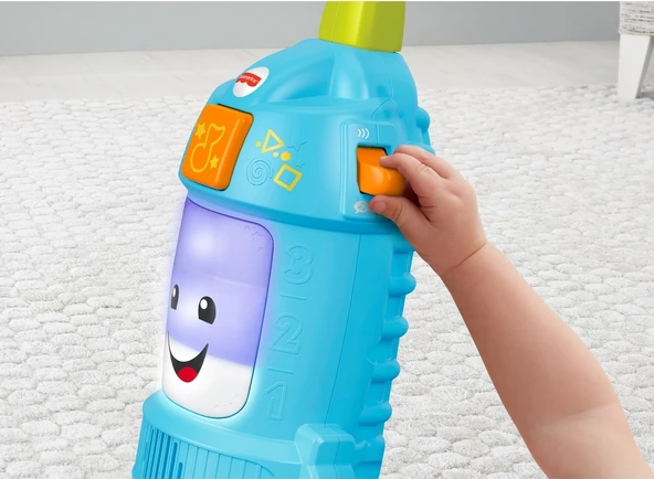 Fisher Price Işıklı Eğitici Neşeli Elektrik Süpürgesi Yürümeye Yardımcı Eğitici Oyuncak Fisher Price GTW19 - 5