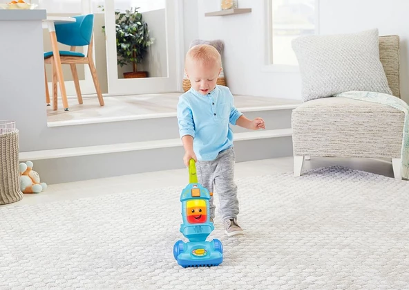 Fisher Price Işıklı Eğitici Neşeli Elektrik Süpürgesi Yürümeye Yardımcı Eğitici Oyuncak Fisher Price GTW19 - 2