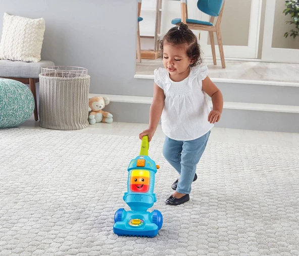 Fisher Price Işıklı Eğitici Neşeli Elektrik Süpürgesi Yürümeye Yardımcı Eğitici Oyuncak Fisher Price GTW19 - 3