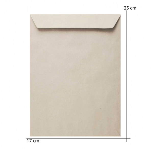 12 Adet Kraft Torba Zarf 17x25 Cm - 3