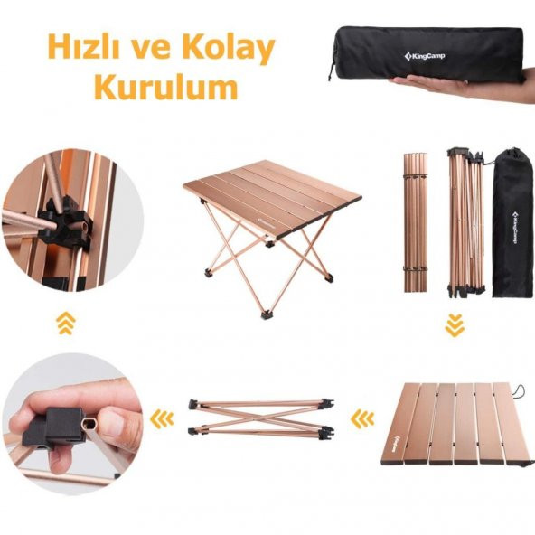 KINGCAMP TABLE M U.LIGHT KATLANABILIR MASA - 3