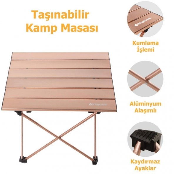 KINGCAMP TABLE M U.LIGHT KATLANABILIR MASA - 6