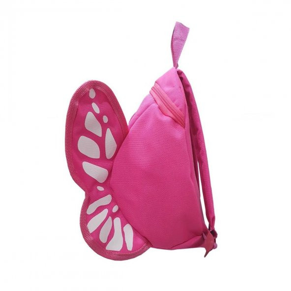 Pembe Kelebek Çocuk Sırt Çantası Pembe Özel Tasarım - 3