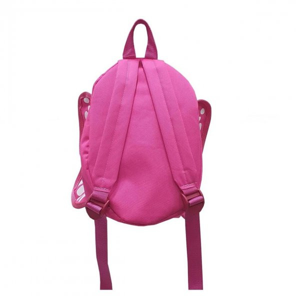 Pembe Kelebek Çocuk Sırt Çantası Pembe Özel Tasarım - 4