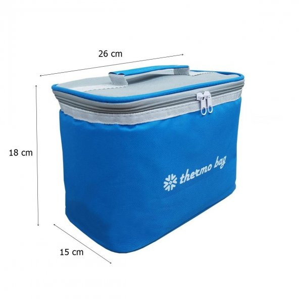 Termo Termal Çanta 7 Litre Mavi Termos Çanta Buzluk - 2