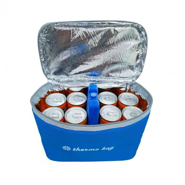 Termo Termal Çanta 7 Litre Mavi Termos Çanta Buzluk - 4