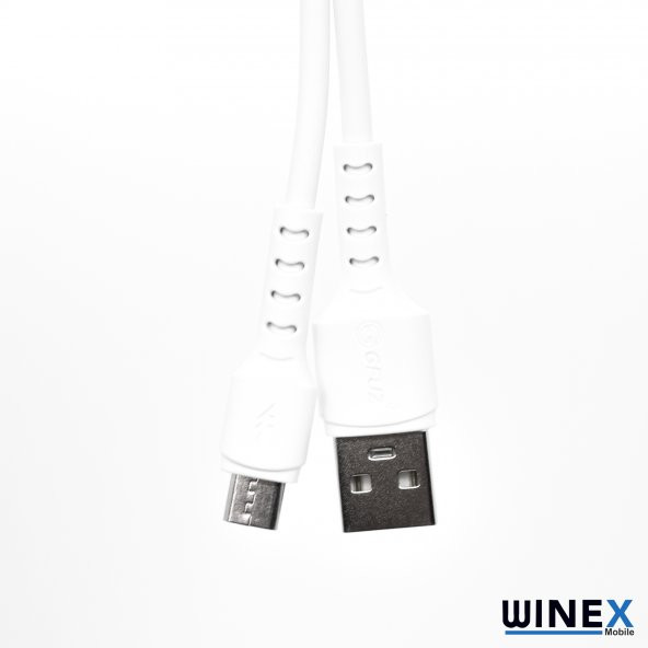 Winex CA116 USBA to Micro Hızlı Data ve Şarj Kablosu 3A Beyaz - 2