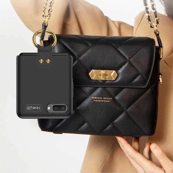 Galaxy Z Flip Kılıf Zore Flip Ring Kıpta Kılıf - Resim 8