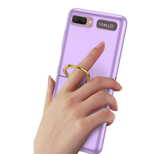Galaxy Z Flip Kılıf Zore Flip Ring Kıpta Kılıf - Resim 6