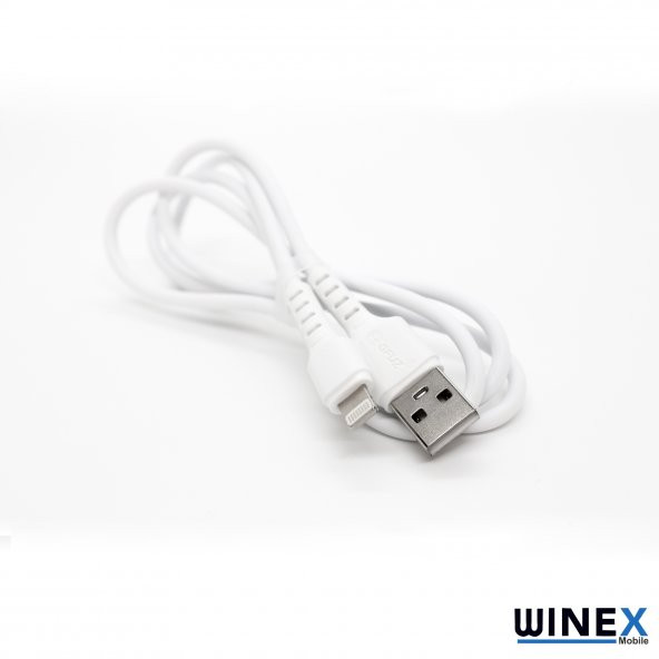 Winex CA116 USBA to Lightning Data ve Şarj Kablosu 3A Beyaz