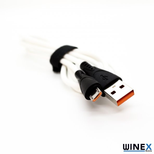Winex CA30 USBA to Micro Hızlı Data ve Şarj Kablosu 2.4A Beyaz