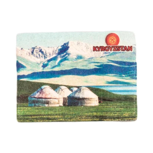 Kırgızistan Temalı Taş Magnet ürün görseli