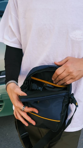 M 1020 Mega Bag Erkek Omuz Askılı Portföy Çanta, El Çantası - 12