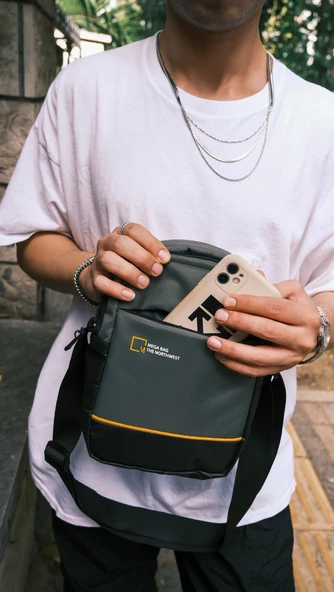 M 1020 Mega Bag Erkek Omuz Askılı Portföy Çanta, El Çantası - 4