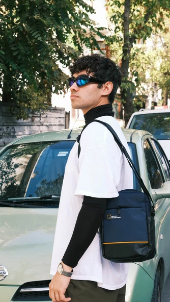 M 1020 Mega Bag Erkek Omuz Askılı Portföy Çanta, El Çantası - 9