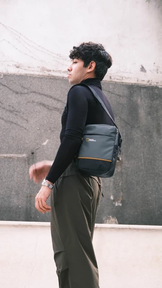 M 1020 Mega Bag Erkek Omuz Askılı Portföy Çanta, El Çantası - 3