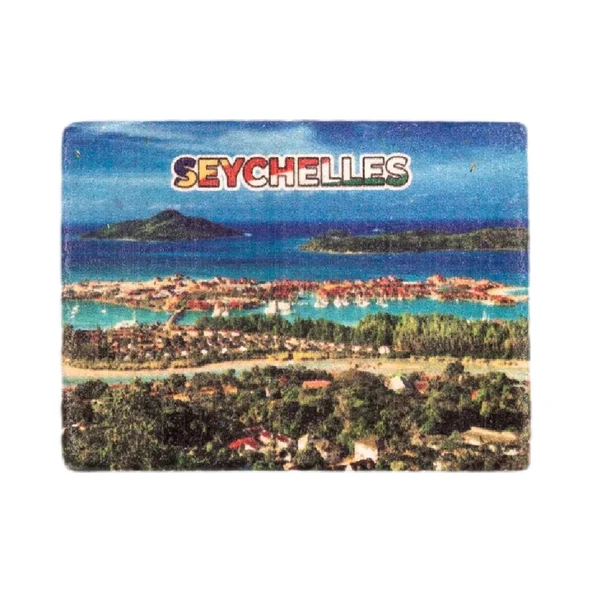 Seyşeller Temalı Taş Magnet ürün görseli