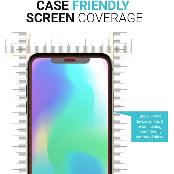 Apple iPhone XS Max 5D Tam Kaplayan Ekran Koruyucu Cam - 9