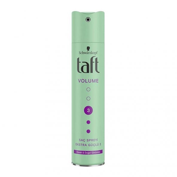 TAFT SAÇ SPREY VOLUME NO.3 EKTRA GÜÇLÜ ESNEK DOĞAL