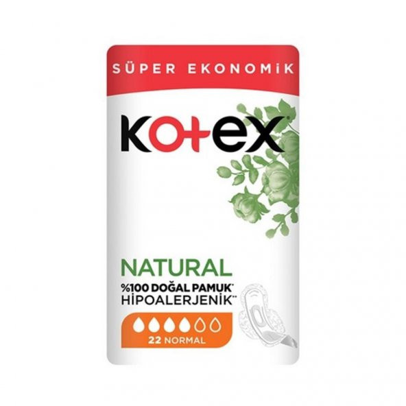 KOTEX SUPER EKONOMİK NATURAL 22 NORMAL
