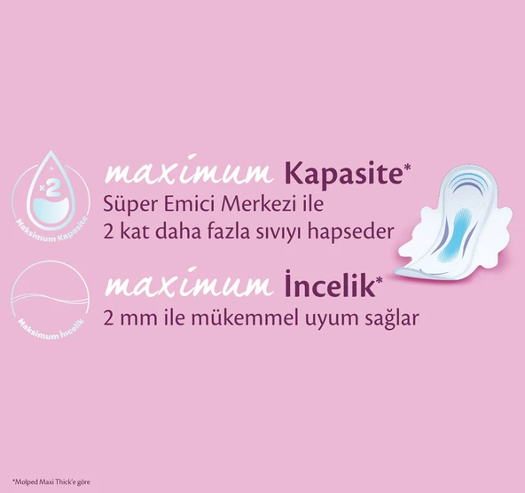 MOLPED ULTRA HİJYENİK PED GECE SÜPER AVANTAJ PAKETİ 48 ADET - 3