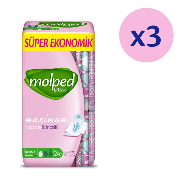MOLPED ULTRA HİJYENİK PED NORMAL SÜPER AVANTAJ PAKETİ 72 ADET - 2