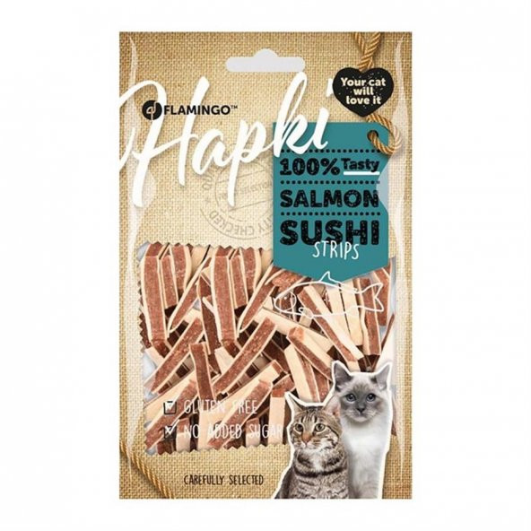 Flamingo Hapki Somon Balıklı Küp Kedi Ödülü 85gr