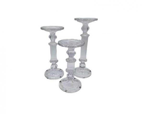 Crearthome 3lü Sütun Cam Mumluk 25-30-35 cm Kermanhome1