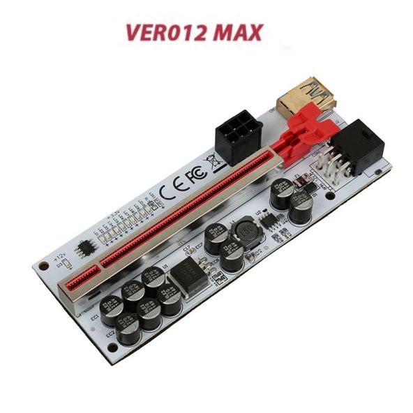 Ver012 MAX Plus PCI-EX 1x to 16x Çevirici USB 3.0 Riser Kablo (Ver 12 MAX) ** - 3