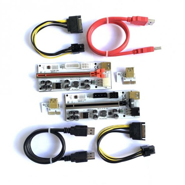 Ver012 MAX Plus PCI-EX 1x to 16x Çevirici USB 3.0 Riser Kablo (Ver 12 MAX) ** - 4