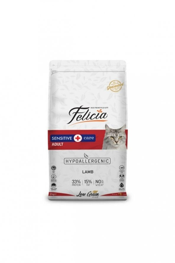 Felicia Az Tahıllı 12 Kg Yetişkin Kuzu Etli HypoAllergenic Kedi Maması