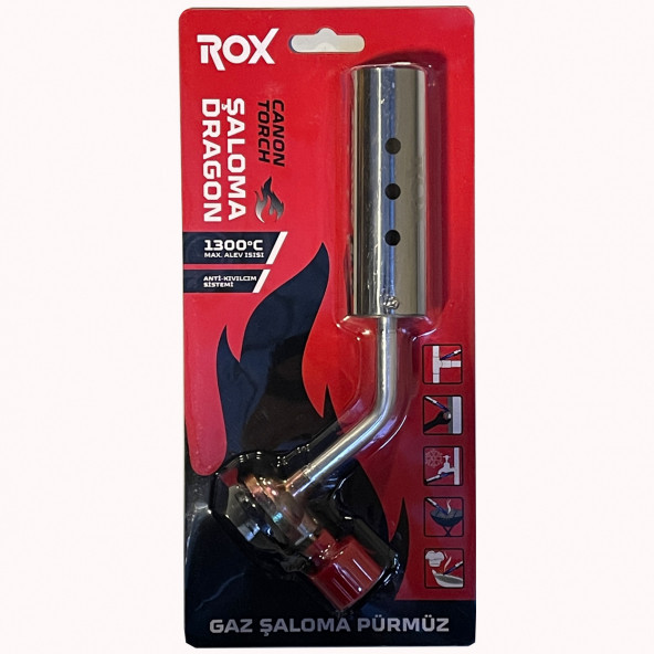 Rox Camping 0159 Dragon Şaloma Kamp Gaz Pürmüz Başlığı (153Rox0159) - 3