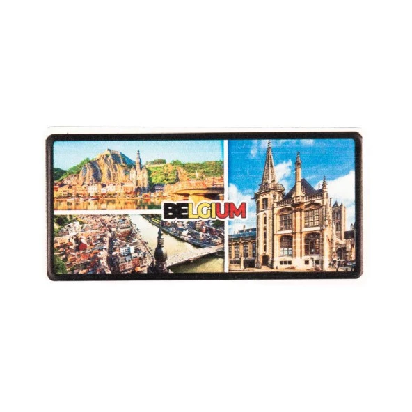 Belçika Temalı Plaka Magnet ürün görseli