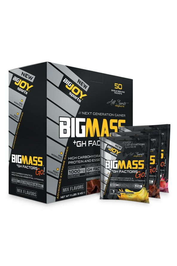 Bigjoy Bigmassgo Mix (3 Aroma) Mass Gainer 50 Paket Gh Factors