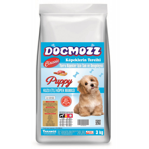 DogMozz Kuzulu Yavru Köpek Maması 3 Kg
