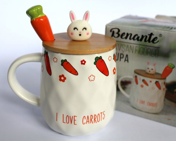 Benante Tavşan Figürlü Kupa 400 ml - Resim 2